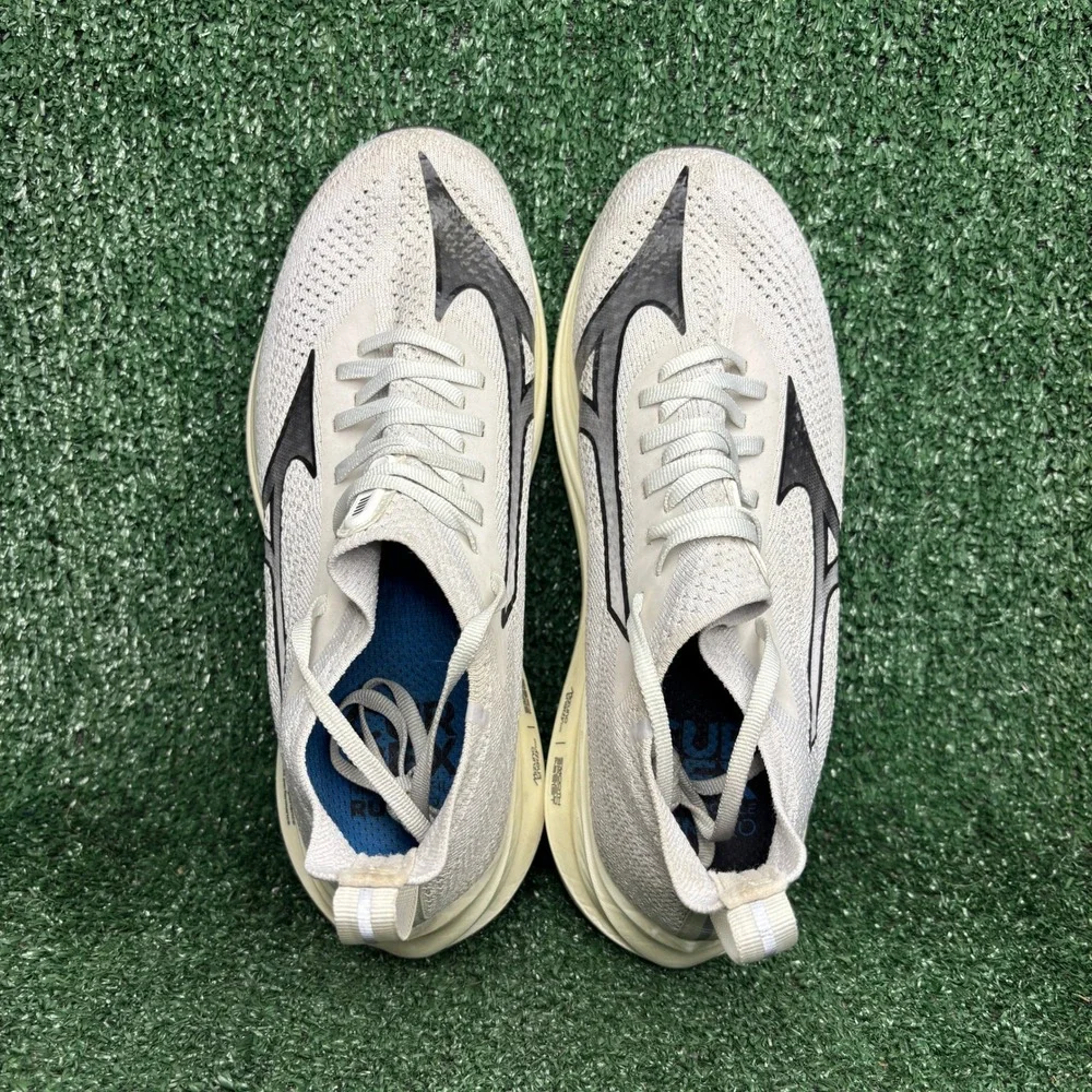 Mizuno Neo Zen Wave‎ Knit Athletic Running Sneaker White Black Womens Size 10